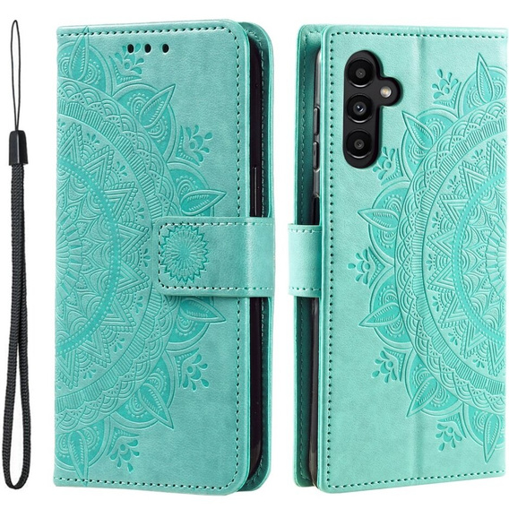 Pattintható tok a Samsung Galaxy S23 FE, Mandala, zöld