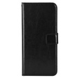 Pattintható tok a Infinix Note 12 5G, Crazy Horse Wallet, fekete