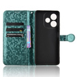 Flap tok Oppo A5 Pro 5G, Wallet Rhombus, zöld