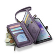 Tok CASEME Samsung Galaxy A55 5G, RFID Leather Wallet, vállpánttal, lila