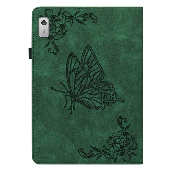 Tok Lenovo Tab M9, Butterfly, zöld