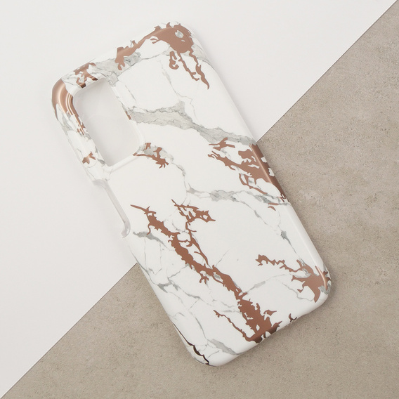 Telefontok a Samsung Galaxy A14 4G/5G, Suritch Full Body Marble, fehér