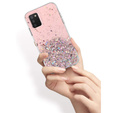 Telefontok a Samsung Galaxy A03s, Glittery, rózsaszín