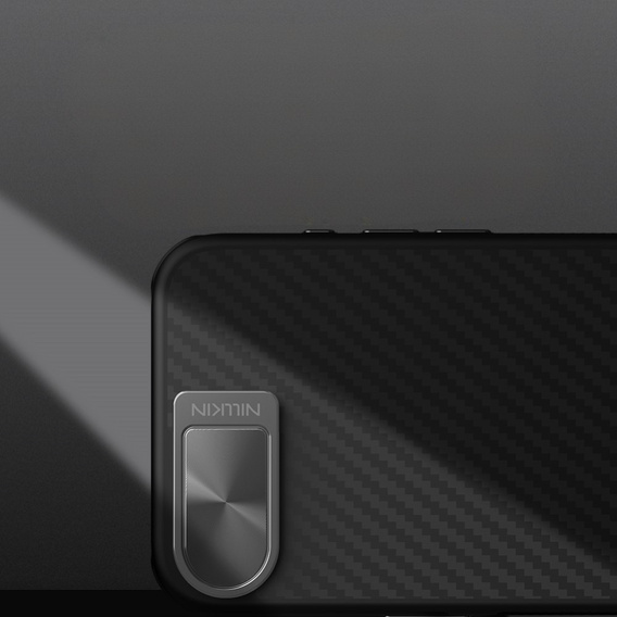 Tok iPhone 16e, páncélozott Nillkin, Carboprof Case, Magsafe, fekete