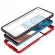 Tok Motorola Moto G42 4G készülékhez, Shockproof, fóliával, piros