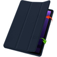 Tok Samsung Galaxy Tab S10 FE+ Plus, Smartcase tolltartóval, sötétkék
