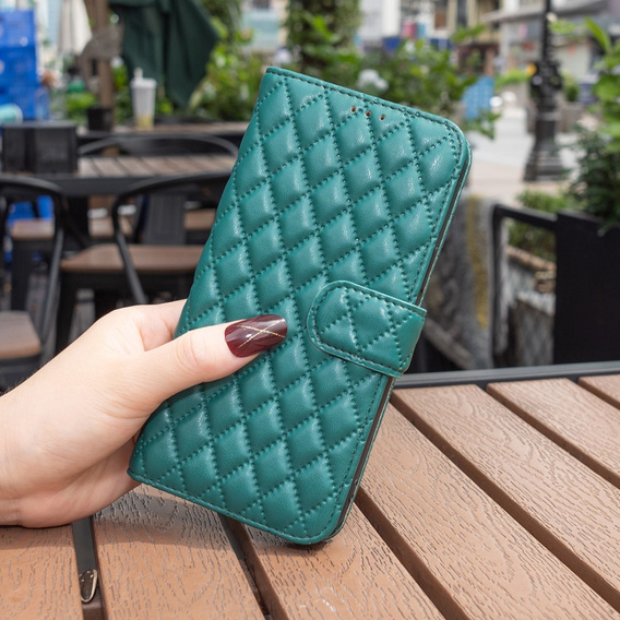 Pattintható tok a Samsung Galaxy A56, Wallet, BINFEN COLOR, zöld