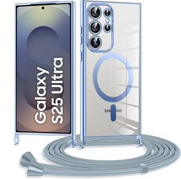 Tok Samsung Galaxy S25 Ultra, Electro MagSafe, kék + nyaklánc