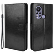 Pattintható tok a Infinix Hot 11s, Crazy Horse Wallet, fekete