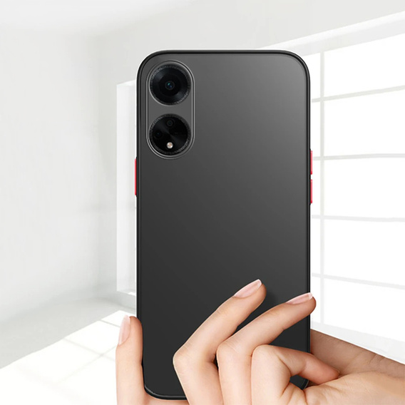 Tok Oppo A18 4G / A38 4G, Fusion Hybrid, kameravédelemmel, matt / fekete