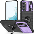 Telefontok a Samsung Galaxy S23, Camera Slide Ring, fekete / lila