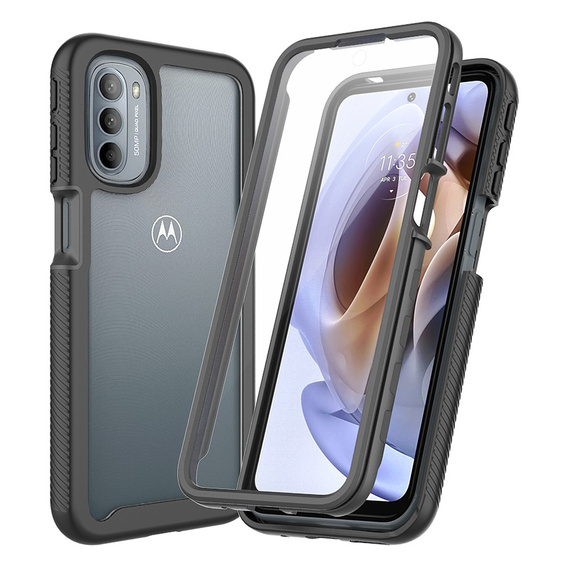 Tok Motorola Moto G31/G41 készülékhez, Shockproof, fóliával, kék