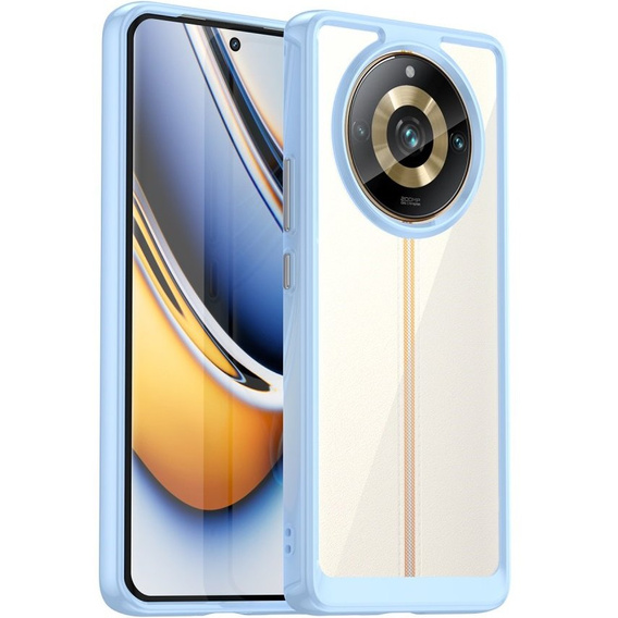 Telefontok a Realme 11 Pro 5G / 11 Pro+ 5G, Fusion Hybrid, átlátszó / kék