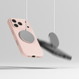 Ringke tok iPhone 17 Pro Max készülékhez, Szilikon mágneses MagSafe, rózsaszín homok