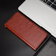 Pattintható tok a Realme 11 Pro 5G / Pro+ 5G, Crazy Horse Wallet, barna