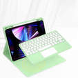 Tok + billentyűzet iPad Air 10.9 4 2020 / 5 2022, Touchpad, zöld