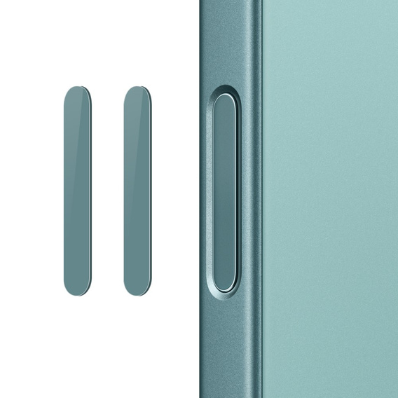 2x NORTHJO kamera vezérlőgomb üveg iPhone 16 / 16 Plus / 16 Pro / 16 Pro Max készülékhez, zöld