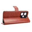Pattintható tok a Realme GT 7 / 7T, Crazy Horse Wallet, barna