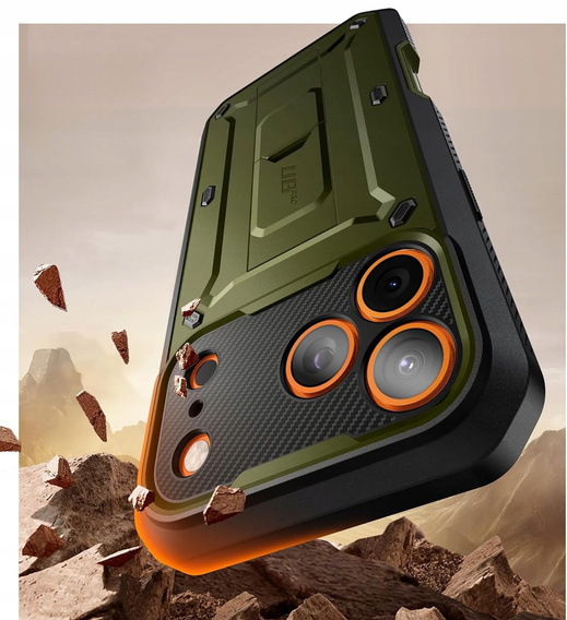 Supcase tok iPhone 17 Pro Max-hoz, Unicorn Beetle Pro, Guldan