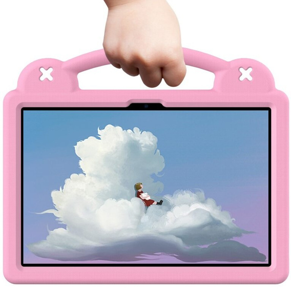 Gyermek tok Lenovo Tab M11, Cute Patterns, állvánnyal, rózsaszín