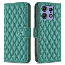 Pattintható tok a Motorola Edge 50 Pro 5G, Wallet, BINFEN COLOR, zöld