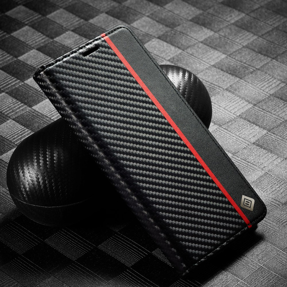 Pattintható tok a Xiaomi Redmi Note 12 4G, Carbon LC.IMEEKE, fekete