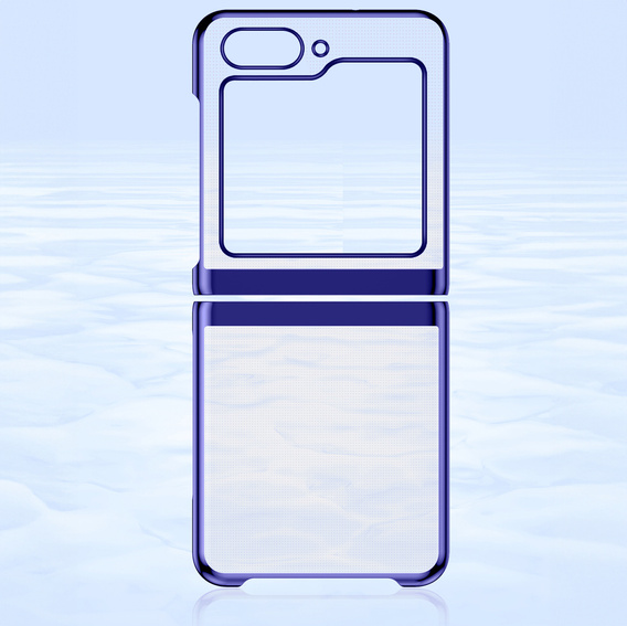 Tok Samsung Galaxy Z Flip7 FE / Z Flip6, PC Case, átlátszó / kék