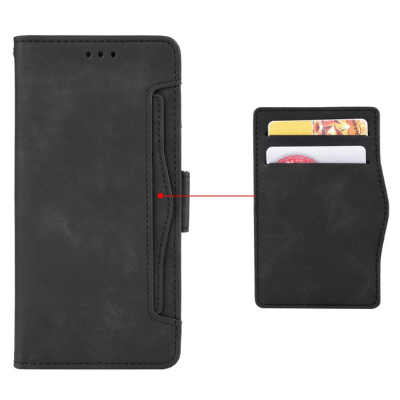 Pattintható tok a Infinix Zero 30 5G, Card Slot, fekete