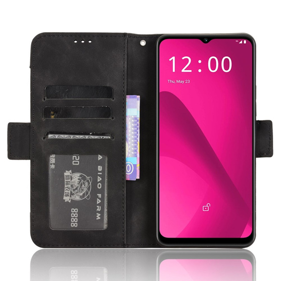 Pattintható tok a T Phone 2 5G, Card Slot, fekete