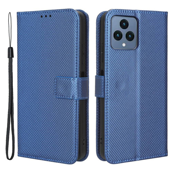 Pattintható tok a T Phone 5G, Wallet Magnet, kék