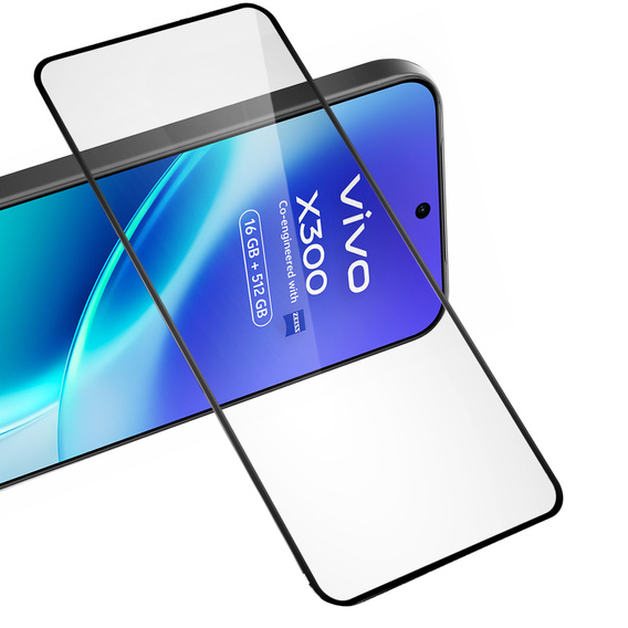 2x ERBORD 3D edzett üveg a Vivo X300-hoz