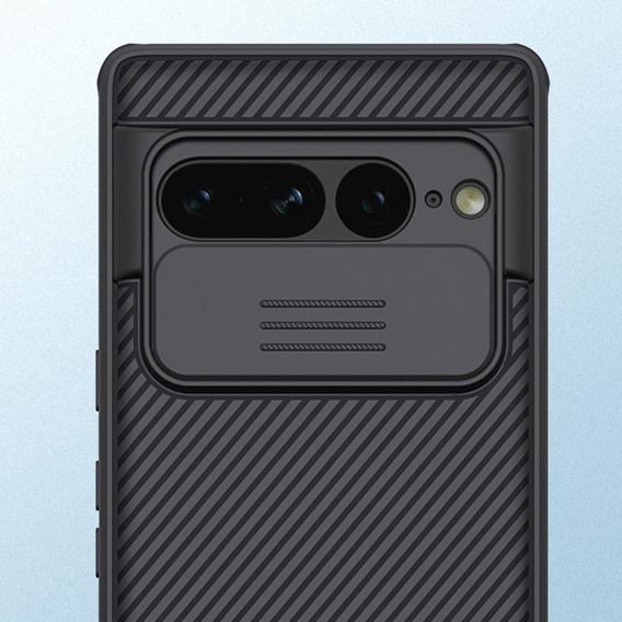 Tok Google Pixel 7 Pro 5G, páncélozott Nillkin, CamShield Pro, fekete