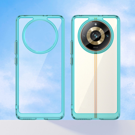 Telefontok a Realme 11 Pro 5G / 11 Pro+ 5G, Fusion Hybrid, átlátszó / kék