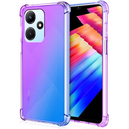 Tok Infinix Hot 30i, Gradient Dropproof, Lila / kék
