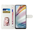 Pattintható tok a Samsung Galaxy A25 5G, Wallet, Cat, fekete + 9H üveg