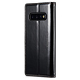 CASEME flip tok Samsung Galaxy S10+ Plus, Waxy Textured, fekete