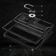 Páncélozott telefontok a Samsung Galaxy Z Fold 4 5G, Nox Case Ring, fekete