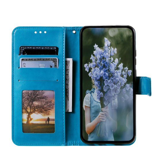Pattintható tok a Xiaomi Redmi A3, Mandala, kék