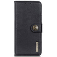 KHAZNEH RFID tok Motorola G85 5G, Litchi textúra, fekete