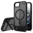 Tok iPhone 16E, Kickstand Matt Case, MagSafe, fekete