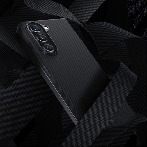 BENKS Kevlar tok Samsung Galaxy Z Fold5 5G, MagSafe, Carbon Fiber, fekete