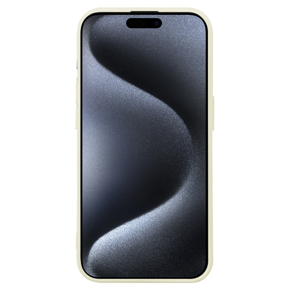 Telefontok a iPhone 15 Pro Max, Silicone Lite, krémszínű