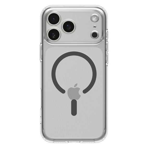 Spigen Ultra Hybrid MagSafe tok iPhone 17 Pro Max készülékhez, átlátszó / grafit