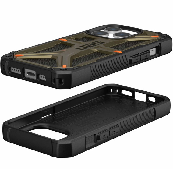 Tok Urban Armor Gear iPhone 15 Pro, Monarch, Kevlar zöld