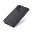 CASEME tok Samsung Galaxy M21, Leather Wallet Case, fekete