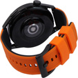 ERBORD univerzális szilikon szíj 22mm, Dual Color, narancssárga / fekete / fekete csat