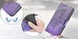 Pattintható tok a Xiaomi Redmi 15C 4G/LTE, Butterfly, lila