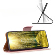 Pattintható tok a Samsung Galaxy A34 5G, Wallet Litchi Magnet, rózsaszín rose gold