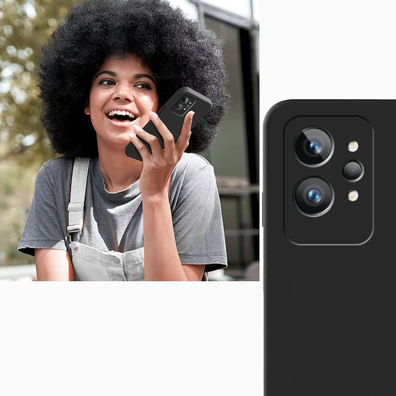 Telefontok a Realme GT2 Pro, Silicone Lite, fekete