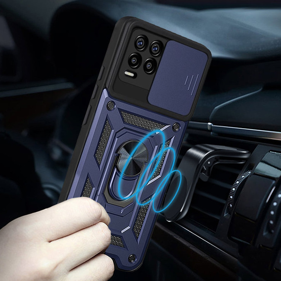 Telefontok a Realme 8 / 8 Pro, CamShield Slide, kék